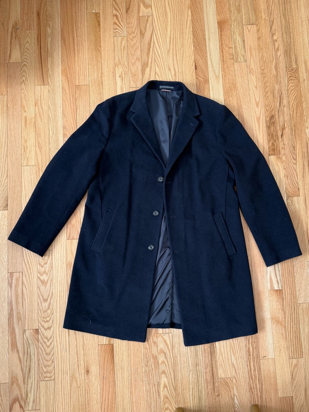 Tommy Hilfiger Navy Wool Blend Pea Coat Suit/Chest Size 46R
